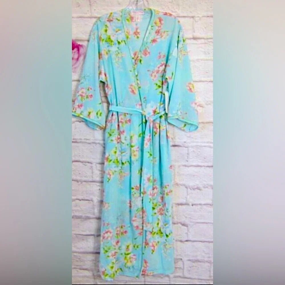 Oscar de la renta pink label floral robe S 140$ spring designer boho classic